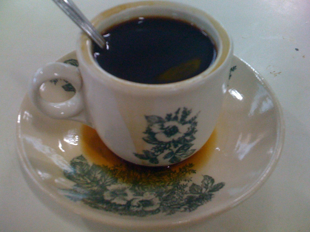 A cup of traditional Nanyang kopi